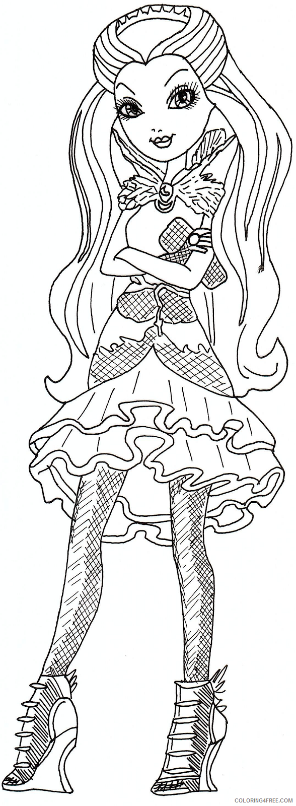 Ever After High Coloring Pages TV Film Ever After High Free Printable 2020 02736 Coloring4free