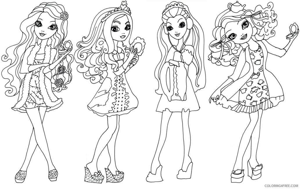 Ever After High Coloring Pages TV Film Ever After High Printable 2020 02699 Coloring4free