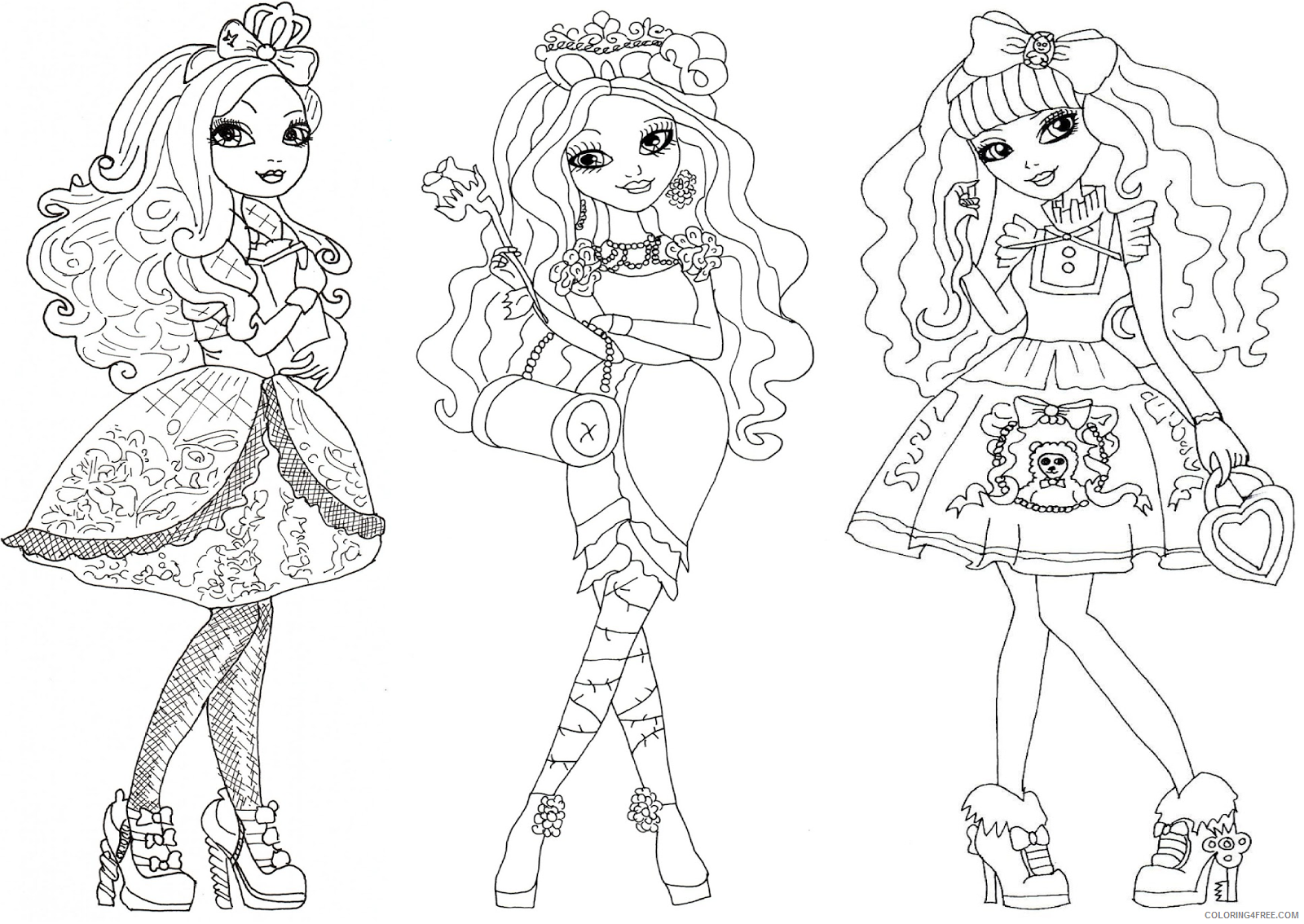 Ever After High Coloring Pages TV Film Ever After High Printable 2020 02700 Coloring4free