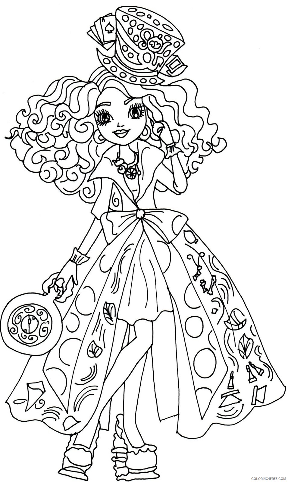 Ever After High Coloring Pages TV Film Ever After High Printable 2020 02703 Coloring4free