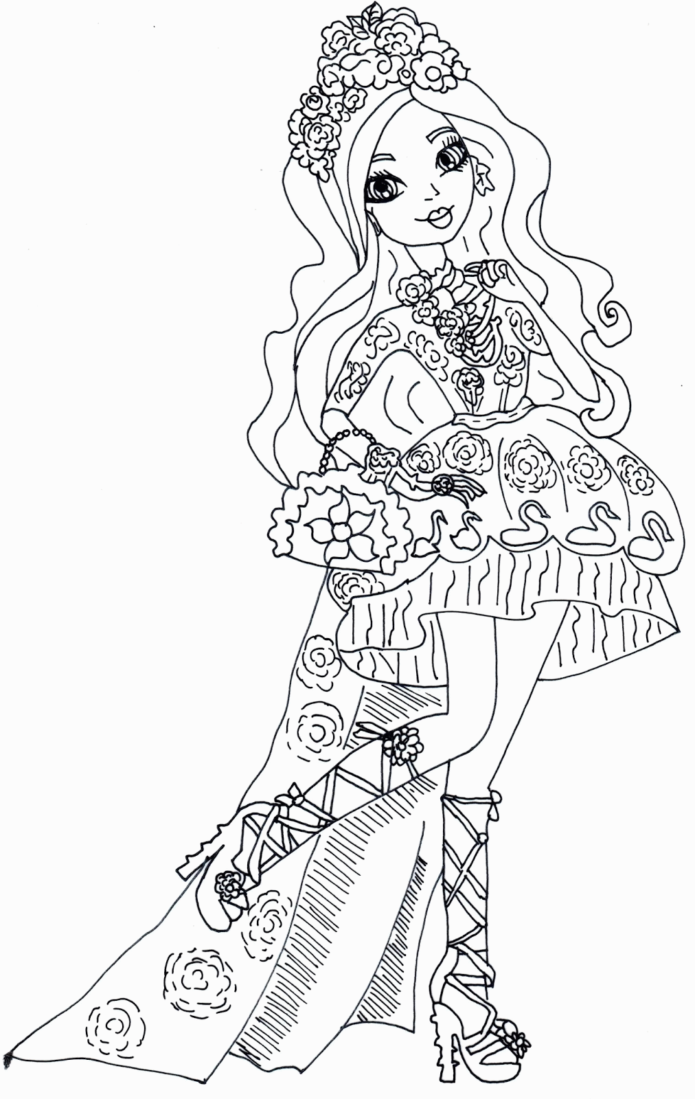 Ever After High Coloring Pages TV Film Ever After High Printable 2020 02704 Coloring4free
