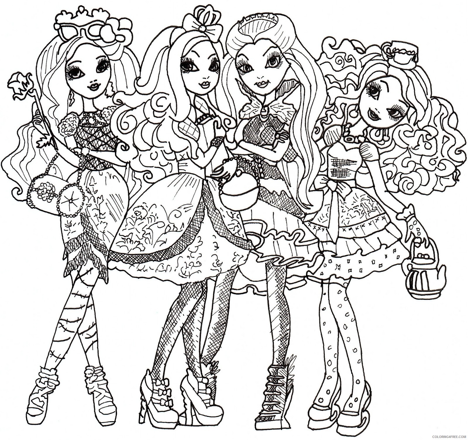 Ever After High Coloring Pages TV Film Ever After High Printable 2020 02705 Coloring4free