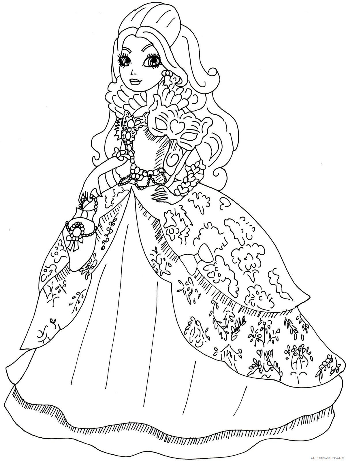 Ever After High Coloring Pages TV Film Ever After High Printable 2020 02735 Coloring4free