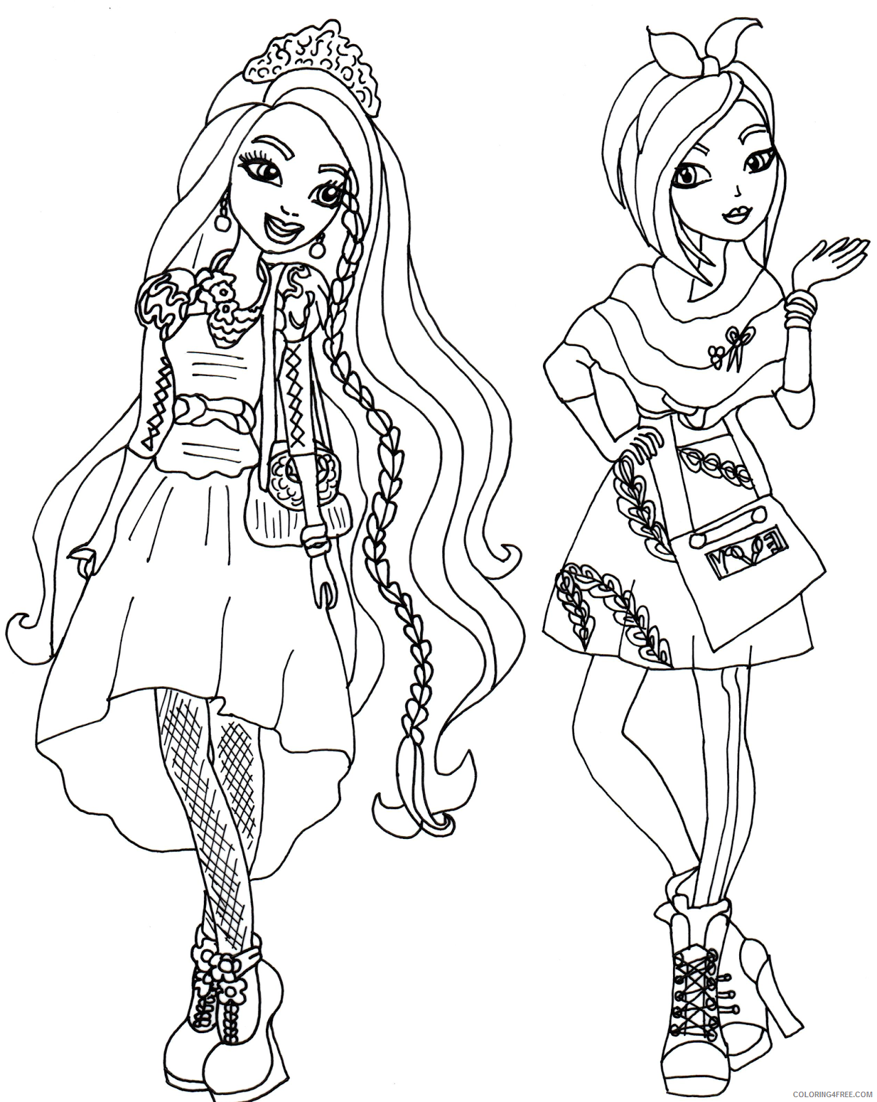 Ever After High Coloring Pages TV Film Free Printable 2020 02743 Coloring4free