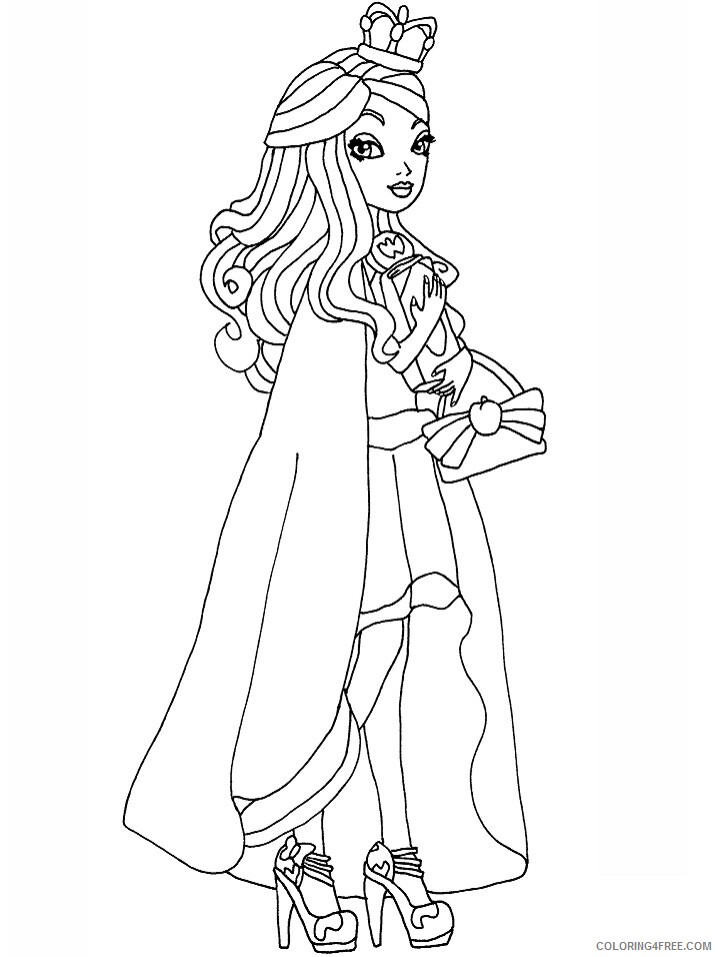 Ever After High Coloring Pages TV Film legacy day apple Printable 2020 02695 Coloring4free