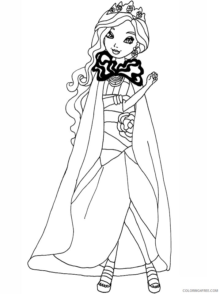 Ever After High Coloring Pages TV Film legacy day briar Printable 2020 02694 Coloring4free