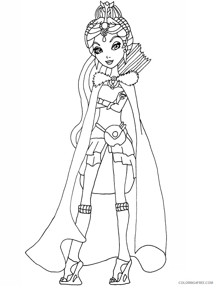 Ever After High Coloring Pages TV Film legacy day raven Printable 2020 02693 Coloring4free