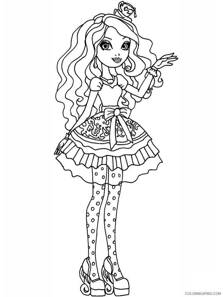 Ever After High Coloring Pages TV Film madeline hatter Printable 2020 02691 Coloring4free