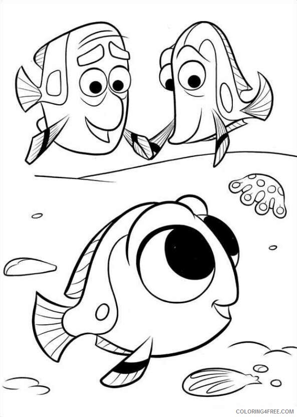 Finding Dory Coloring Pages TV Film Finding Dory Free Printable 2020 02774 Coloring4free