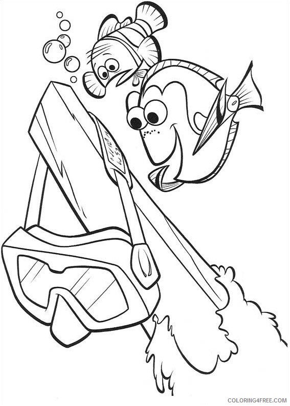 Finding Dory Coloring Pages TV Film dory reading Printable 2020 02761 Coloring4free