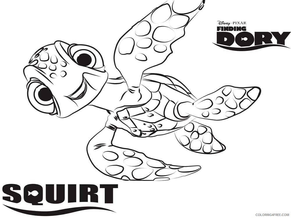 Finding Dory Coloring Pages TV Film finding dory 10 Printable 2020 02775 Coloring4free