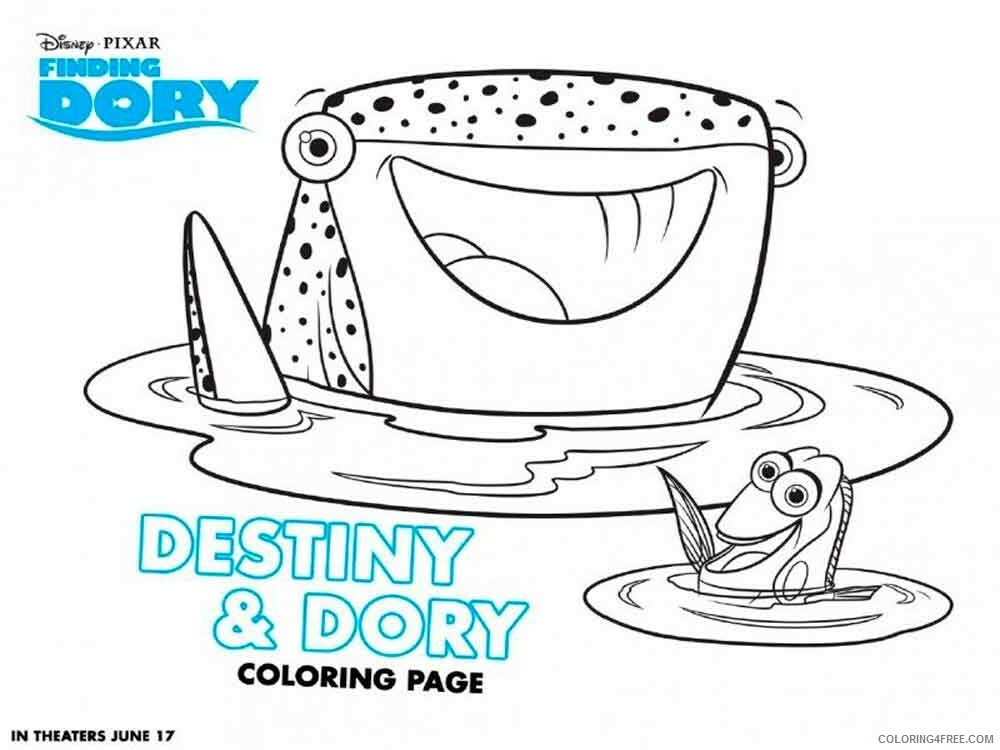 Finding Dory Coloring Pages TV Film finding dory 14 Printable 2020 02779 Coloring4free