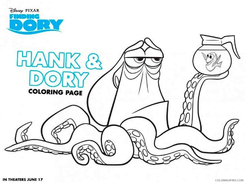 Finding Dory Coloring Pages TV Film finding dory 15 Printable 2020 02780 Coloring4free