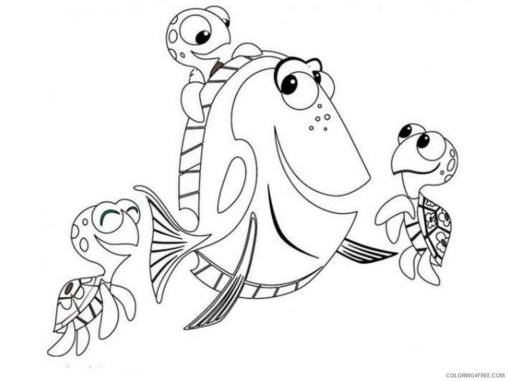 Finding Dory Coloring Pages TV Film finding dory 16 Printable 2020 02781 Coloring4free