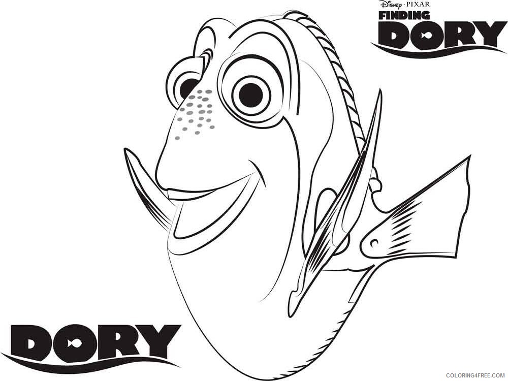 Finding Dory Coloring Pages TV Film finding dory 5 Printable 2020 02786 Coloring4free