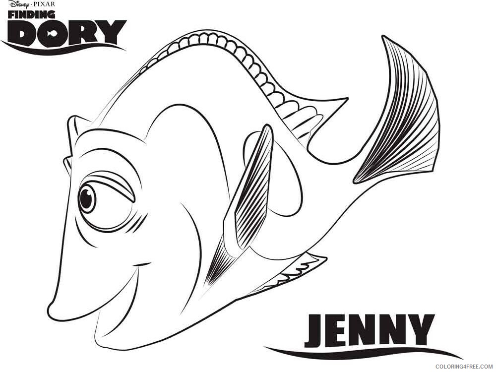Finding Dory Coloring Pages TV Film finding dory 8 Printable 2020 02789 Coloring4free