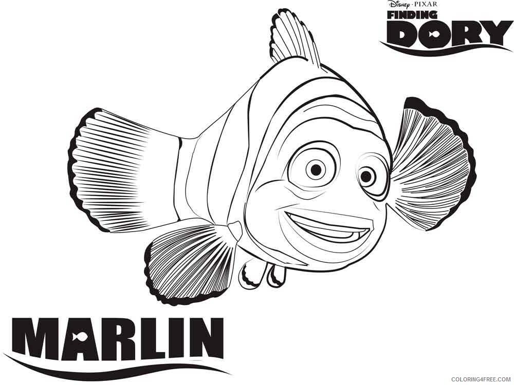 Finding Dory Coloring Pages TV Film finding dory 9 Printable 2020 02790 Coloring4free