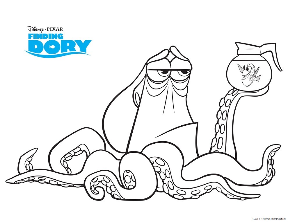 Finding Dory Coloring Pages TV Film for kids Printable 2020 02765 Coloring4free