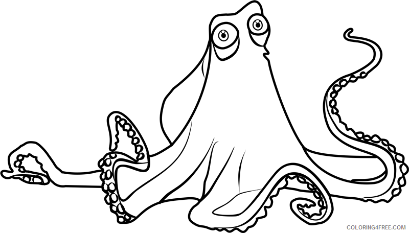 Finding Dory Coloring Pages TV Film hank from finding dory Printable 2020 02760 Coloring4free