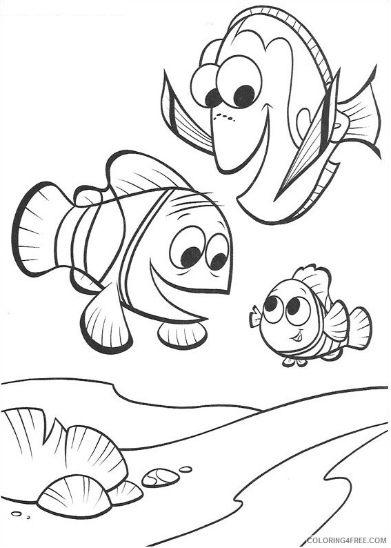 Finding Dory Coloring Pages TV Film nemo marlin dory Printable 2020 02763 Coloring4free