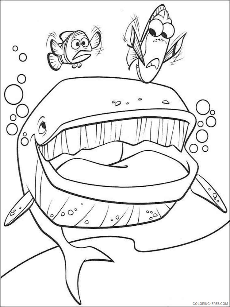Finding Nemo Coloring Pages TV Film Finding Nemo 10 Printable 2020 02824 Coloring4free