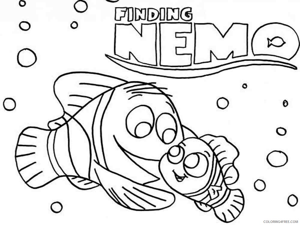 Finding Nemo Coloring Pages TV Film Finding Nemo 18 Printable 2020 02827 Coloring4free