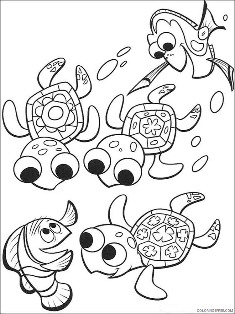 Finding Nemo Coloring Pages TV Film Finding Nemo 20 Printable 2020 02829 Coloring4free