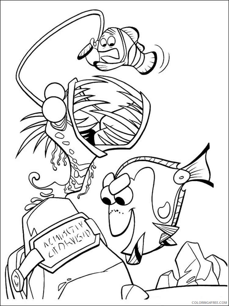 Finding Nemo Coloring Pages TV Film Finding Nemo 27 Printable 2020 02833 Coloring4free
