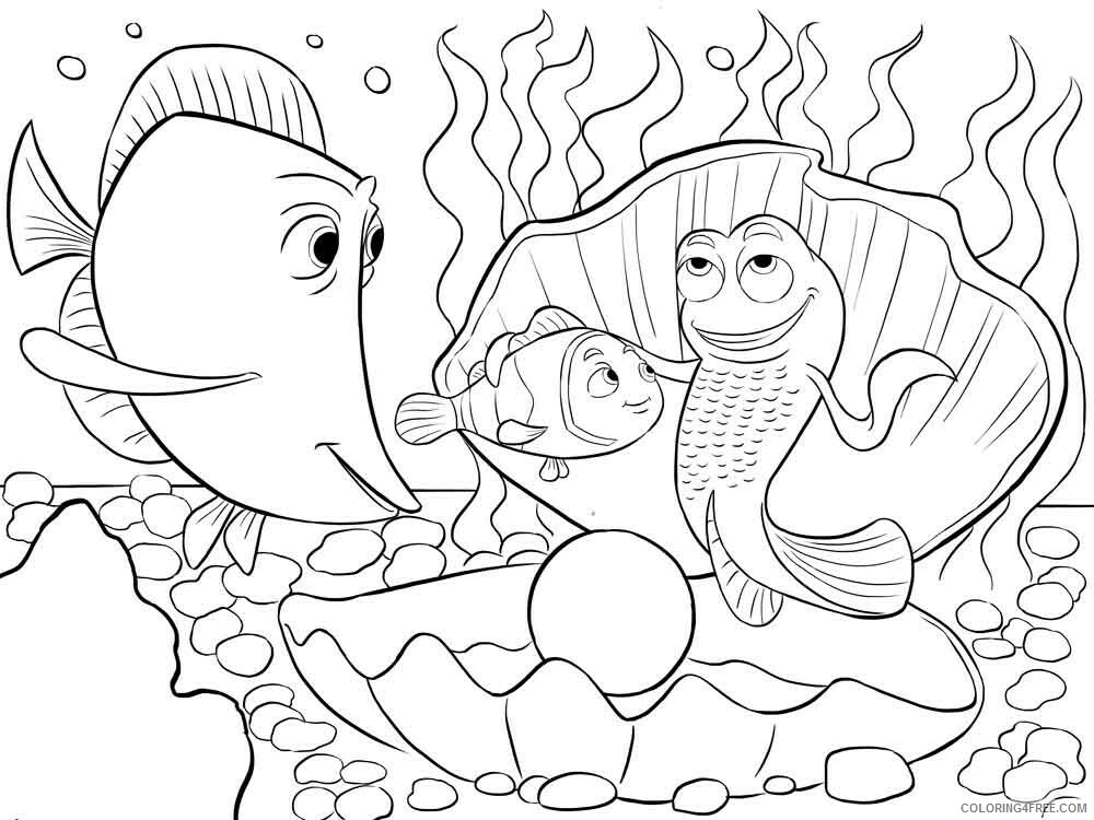 Finding Nemo Coloring Pages TV Film Finding Nemo 4 Printable 2020 02836 Coloring4free