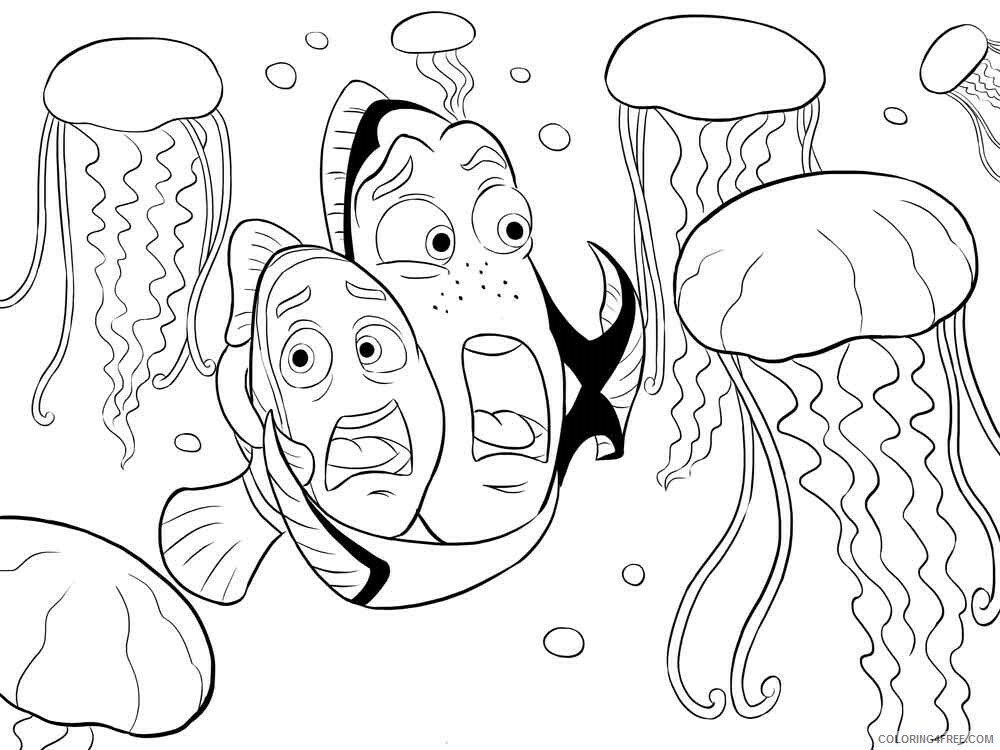 Finding Nemo Coloring Pages TV Film Finding Nemo 5 Printable 2020 02837 Coloring4free