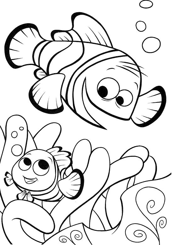 Finding Nemo Coloring Pages TV Film clownfish finding nemo Printable 2020 02810 Coloring4free
