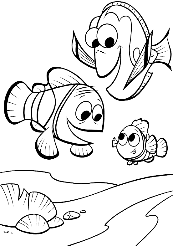 Finding Nemo Coloring Pages TV Film finding nemo 2 Printable 2020 02841 Coloring4free