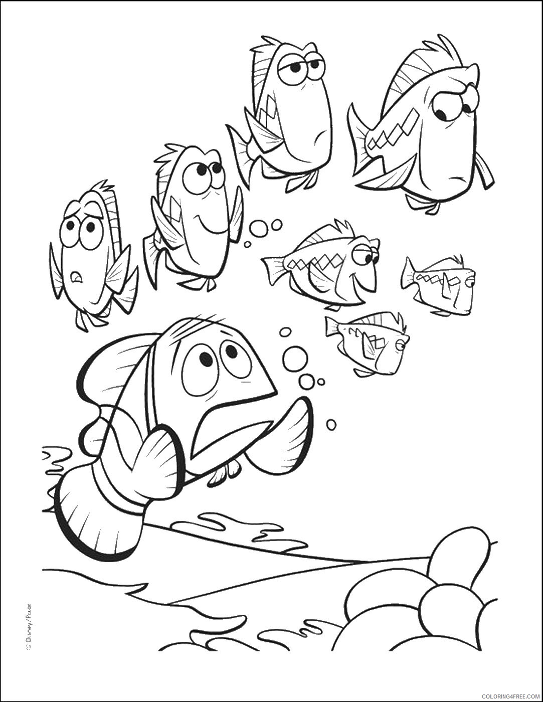 Finding Nemo Coloring Pages TV Film findingnemoc12 Printable 2020 02815 Coloring4free