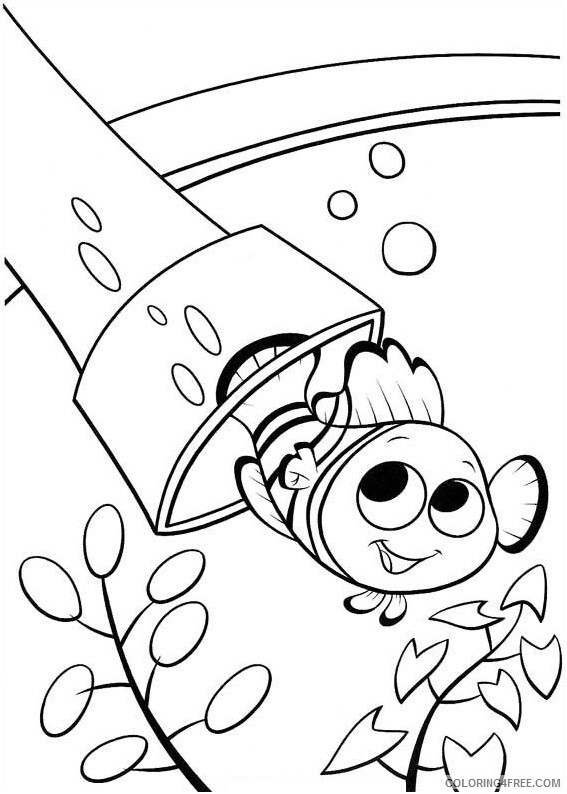 Finding Nemo Coloring Pages TV Film happy nemo Printable 2020 02808 Coloring4free