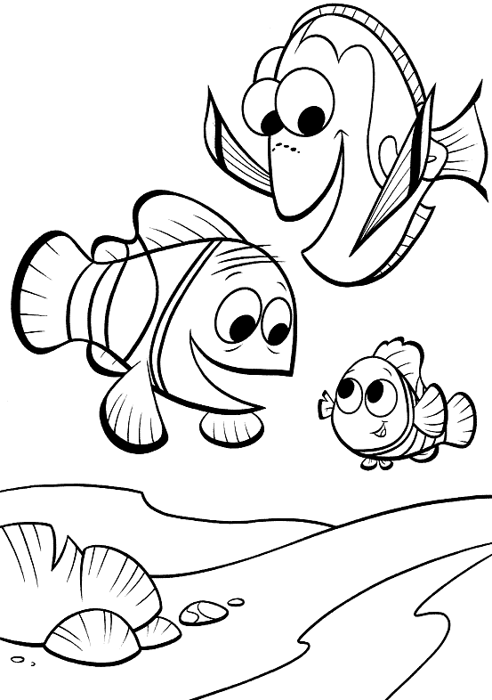 Finding Nemo Coloring Pages TV Film nemo and friends Printable 2020 02848 Coloring4free