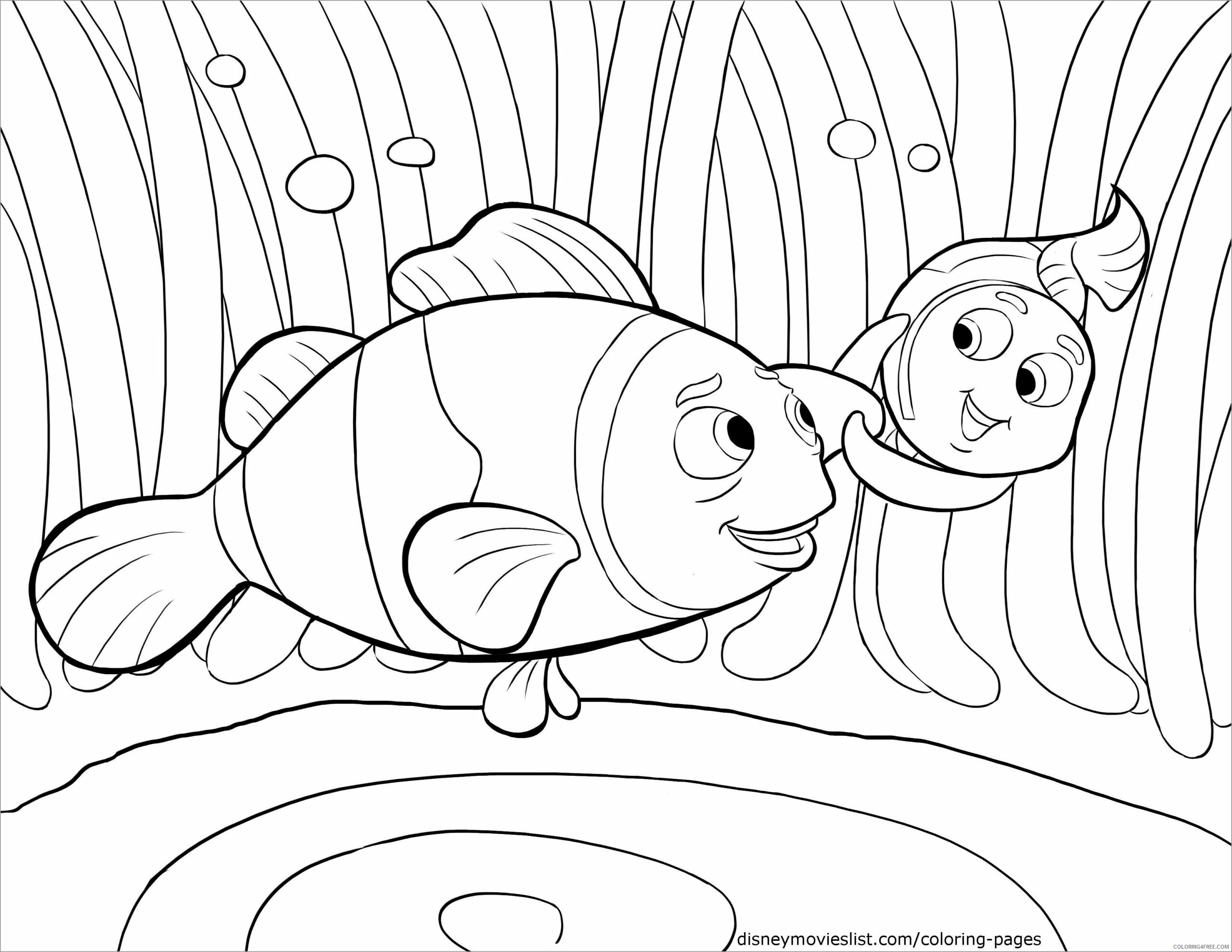 Finding Nemo Coloring Pages TV Film nemo clown fish Printable 2020 02849 Coloring4free