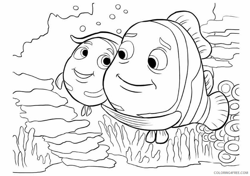 Finding Nemo Coloring Pages TV Film the nemo Printable 2020 02801 Coloring4free