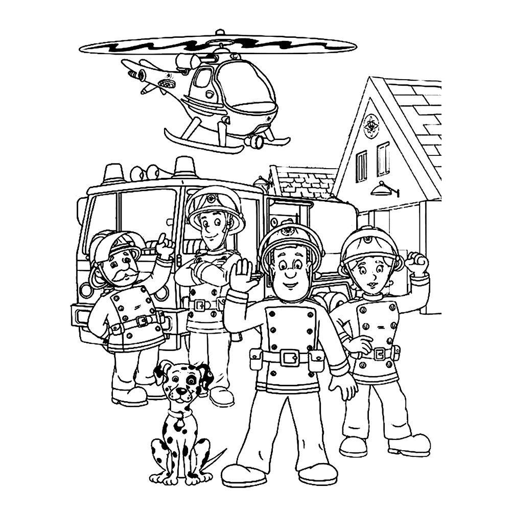 Fireman Sam Coloring Pages TV Film Characters Printable 2020 02905 Coloring4free