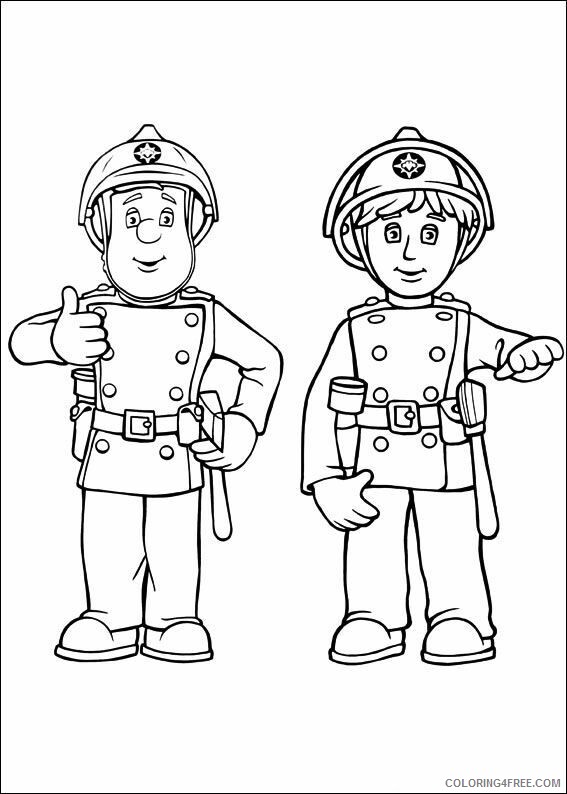 Fireman Sam Coloring Pages TV Film Fireman Sam and Penny Printable 2020 02903 Coloring4free