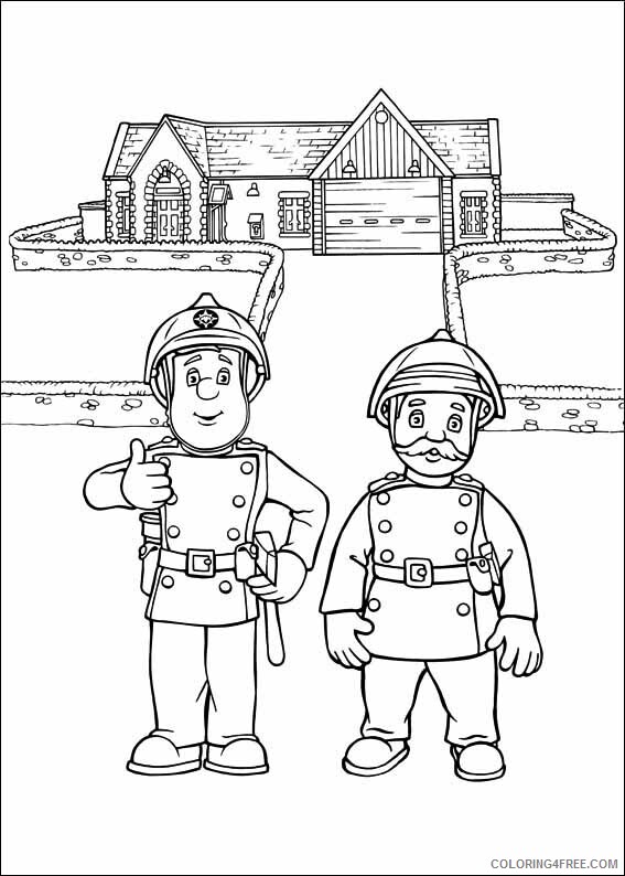 Fireman Sam Coloring Pages TV Film Fireman Sam and Steel Printable 2020 02904 Coloring4free