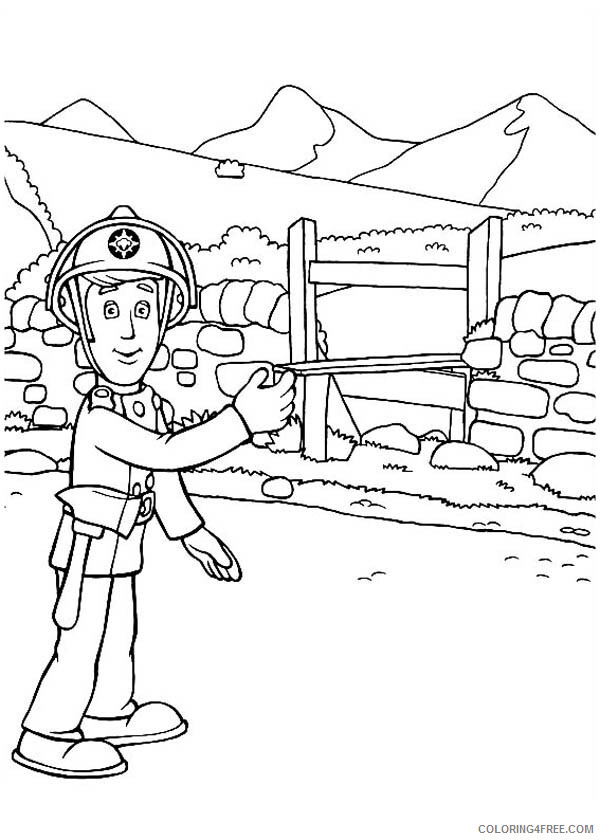 Fireman Sam Coloring Pages TV Film Scene Coloring Printable 2020 02930 Coloring4free