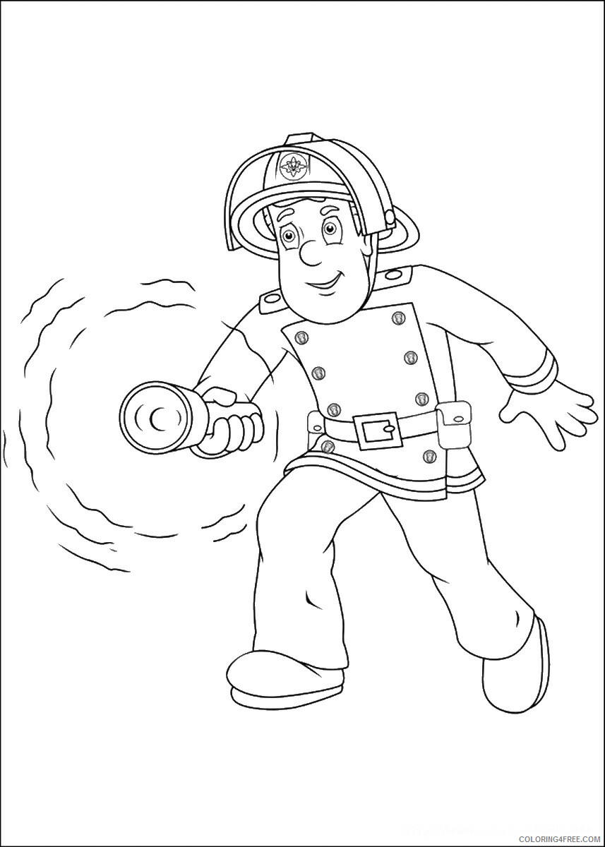 Fireman Sam Coloring Pages TV Film fireman_sam_cl_32 Printable 2020 02890 Coloring4free
