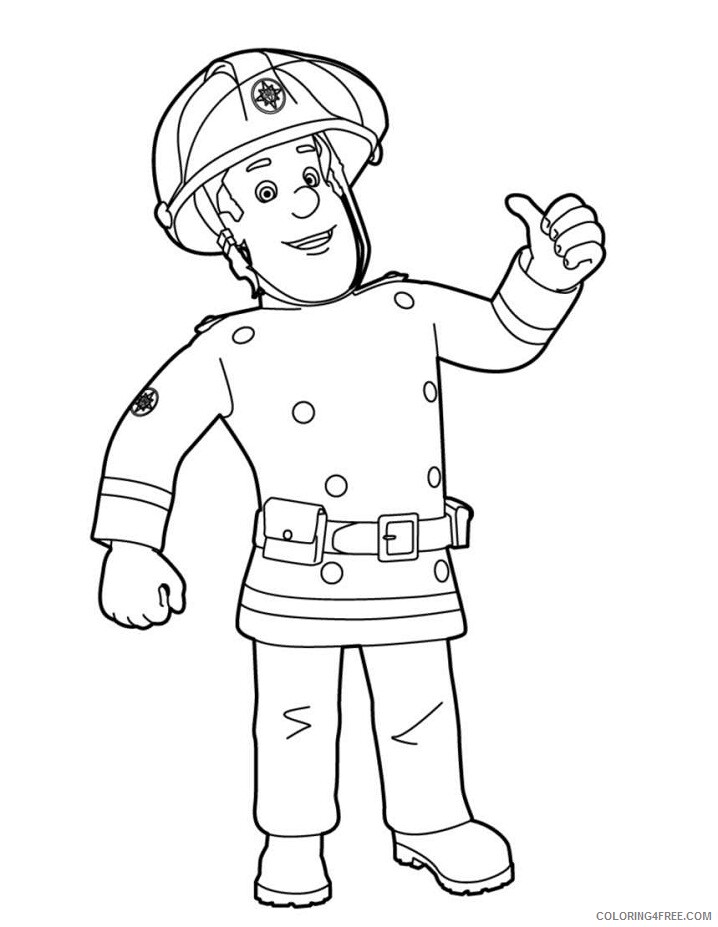Fireman Sam Coloring Pages TV Film for kids Printable 2020 02860 Coloring4free