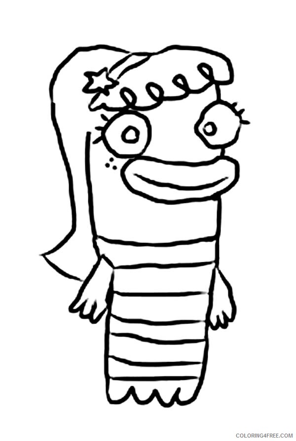 Fish Hooks Coloring Pages TV Film Bea Goldfishberg of Fish Hooks 2020 02944 Coloring4free