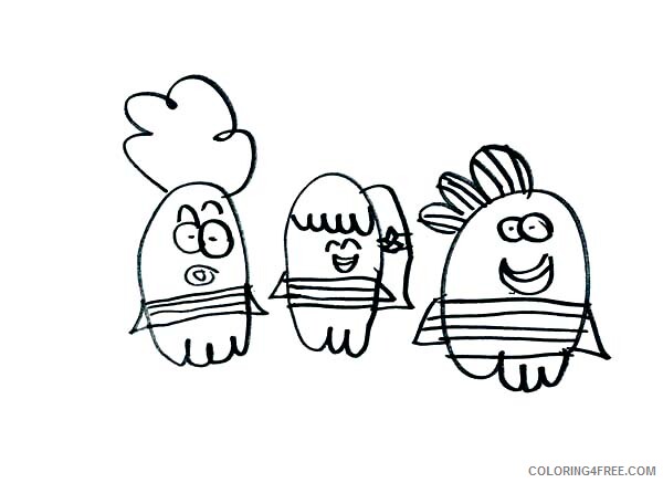 Fish Hooks Coloring Pages TV Film How to Draw Main Characters 2020 02940 Coloring4free