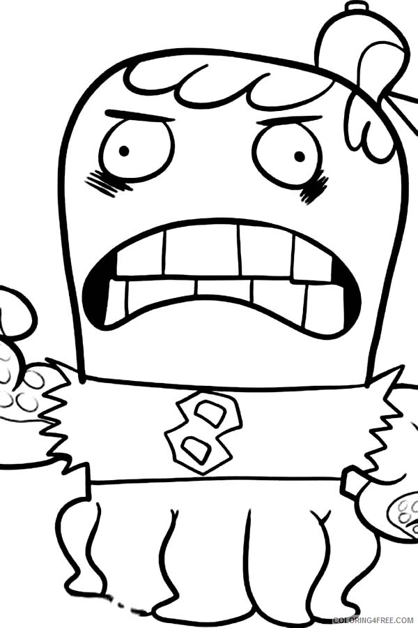 Fish Hooks Coloring Pages TV Film Joctopus is Angry in Fish Hooks 2020 02942 Coloring4free