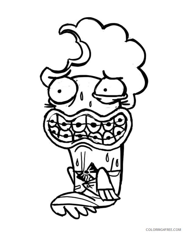 Fish Hooks Coloring Pages TV Film Oscar Lose Part of His Hair 2020 02954 Coloring4free