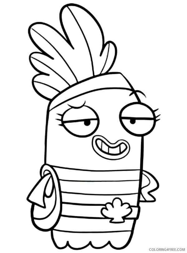 Fish Hooks Coloring Pages TV Film Shellsea Character from Fish Hooks 2020 02958 Coloring4free