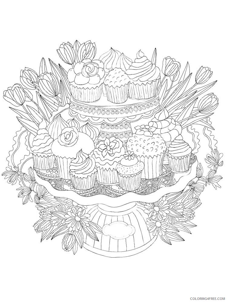 Food Zentangle Coloring Pages zentangle food 12 Printable 2020 758 Coloring4free