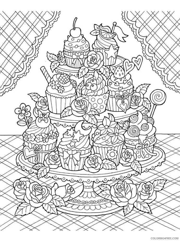 Food Zentangle Coloring Pages zentangle food 3 Printable 2020 761 Coloring4free